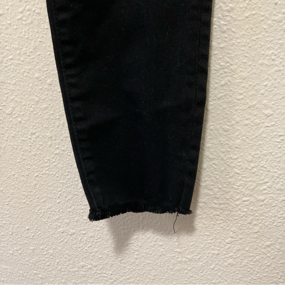 Madewell Womens Jeans 9" High Rise Skinny Denim Black Wash Ripped  Stretch 29 - Picture 3 of 16